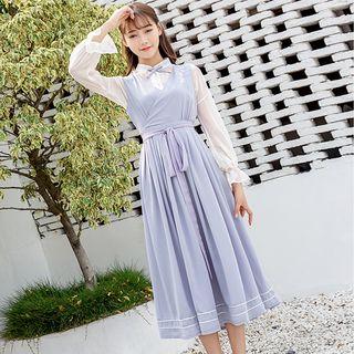 Traditional Chinese Long-sleeve Dress Set