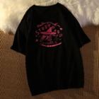 Short-sleeve Witch Hat Print T-shirt