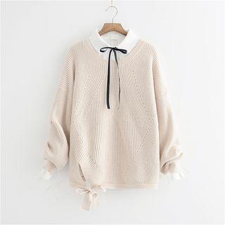 Tie-hem Sweater