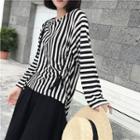Ruched Striped T-shirt