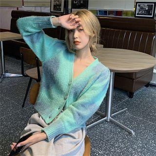 Printed Cardigan Green - One Size