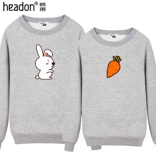 Couple Matching Rabbit-print Pullover
