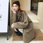 Striped Long-sleeve Loose-fit Shirt / Loose-fit Blazer