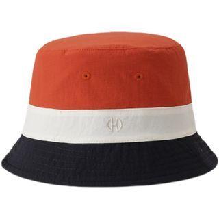 Colour Block Embroidered Bucket Hat
