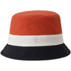 Colour Block Embroidered Bucket Hat