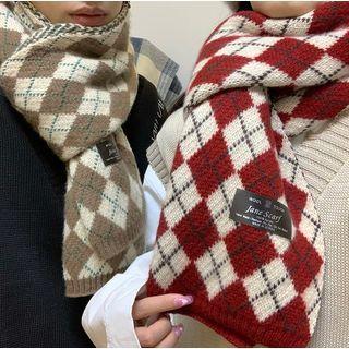 Argyle Print Scarf