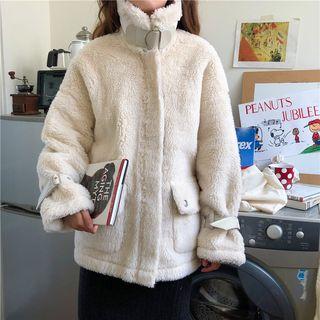Buckle Neck Fleece Jacket