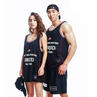 Sports Piped Letter Quick Dry Tank Top