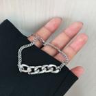 Chain Bracelet 1 Pc - Necklace - Platinum - One Size