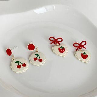 Strawberry / Cherry Alloy Earring