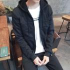 Set: Hooded Zip Jacket + Plain Pants