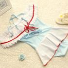Frilled Panel Swimsuit