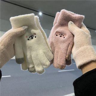 Embroidered Chenille Gloves