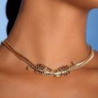 Scorpion Choker Necklace Gold - One Size