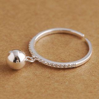 Sterling Silver Bell Drop Ring