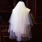 Wedding Faux Pearl Veil White - One Size