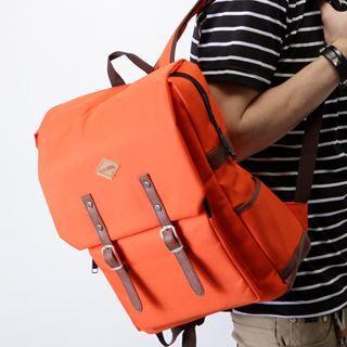 Canvas Backpack Orange - One Size
