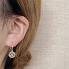 Rhinestone Alloy Dangle Earring 1 Pair - 1709 - Gold - One Size