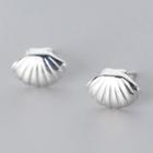 925 Sterling Silver Shell Earring 1 Pair - S925 Silver Earrings - Silver - One Size