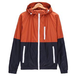 Color Block Hood Windbreaker