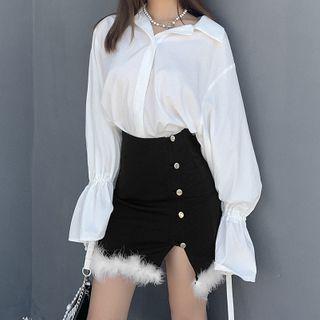 Fluffy Pencil Skirt