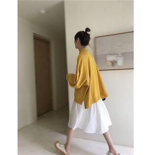 Set: Plain Pullover + Tank Dress