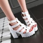 Gladiator Chunky Heel Platform Sandals