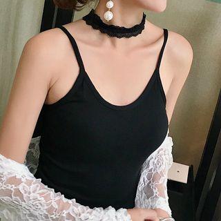Lace Choker Padded Camisole Top