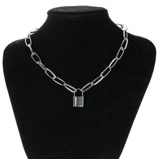 Retro Lock Necklace Golden - One Size