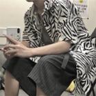 Short-sleeve Zebra Shirt