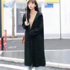 Hooded Knitted Long Jacket