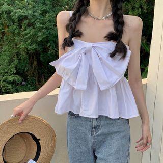 Bow-front Camisole Top White - One Size