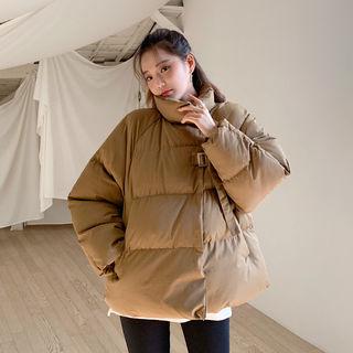 High-neck Buckled Puffer Jacket