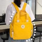 Applique Lightweight Zip Backpack