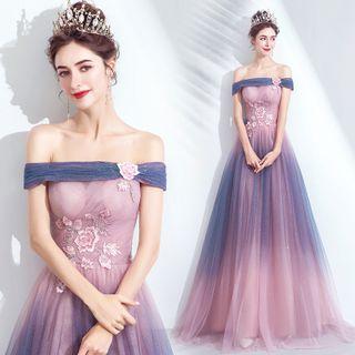 Floral A-line Wedding Gown