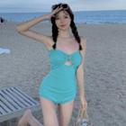 Cutout Ruched Swimsuit