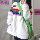 Rainbow Stripe Zip-up Jacket