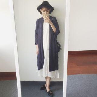 Long Linen Cotton Light Jacket