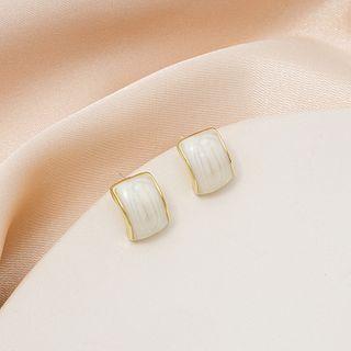 Glaze Earring 1 Pair - E1042-6 - White - One Size