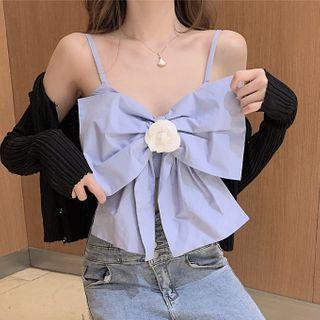 Bow Camisole Top / Brooch