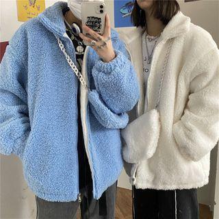 Set: Fleece Zip Jacket + Crossbody Bag