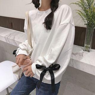 Bow-accent Sweatshirt