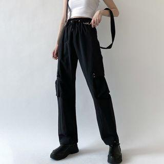Suspender Drawstring Sweatpants