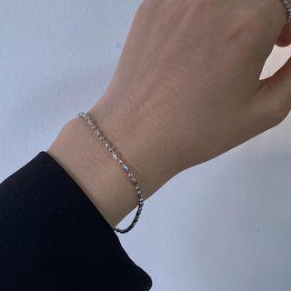 Floral Bracelet 1pc - Silver - One Size