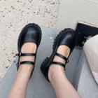 Platform Double Strap Mary Jane Shoes