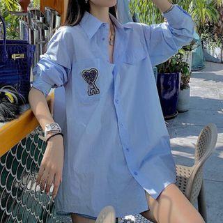 Embellished Lettering Shirt