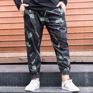 Plus Size Printed Jogger Pants