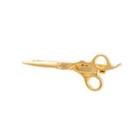 Fashion Creative Plated Gold Haircut Scissors Tie Clip Golden - One Size
