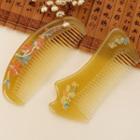 Printed Hair Comb Yellow - One Size