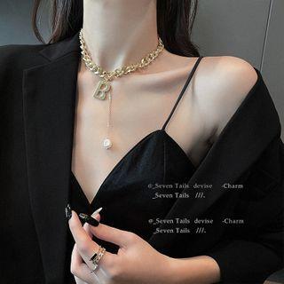 Lettering Chain Choker